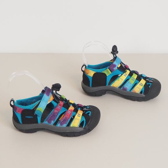 Keen Newport H2 Sandals Rainbow Tie-dye Waterproof Kids Size 12 Sandals - Picture 3 of 10